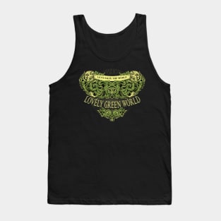 Lovely Green World Tank Top